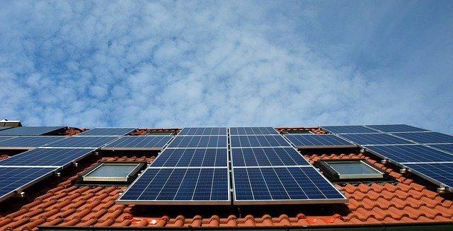 solární energie na střeše
